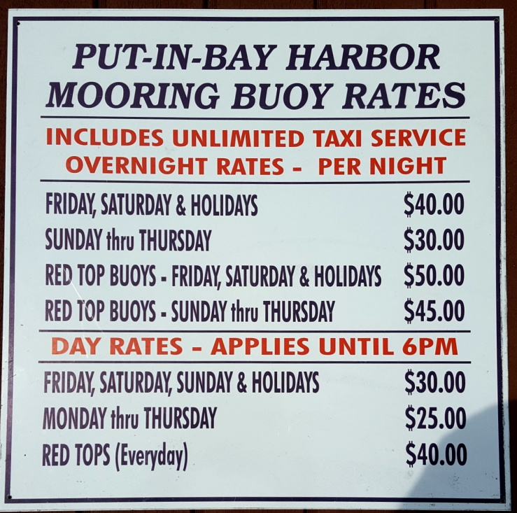Boardwalk Fuel Dock and Mooring Buoys Put In Bay