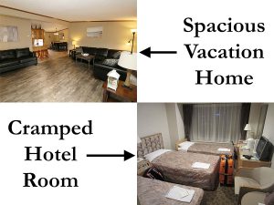 Rental Home vs Hotel Room